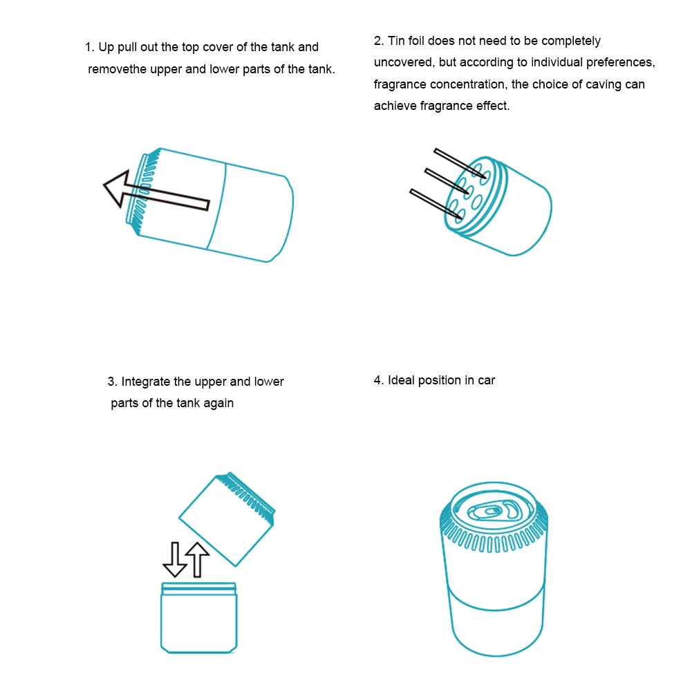 Освежитель воздуха для автомобиля креативные банки Стайлинг флакон духов