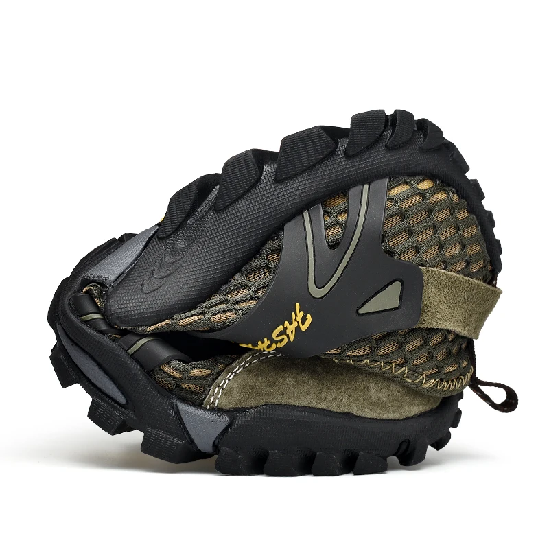 Кроссовки мужские сетчатые для горного туризма дышащие удобные Сникерсы