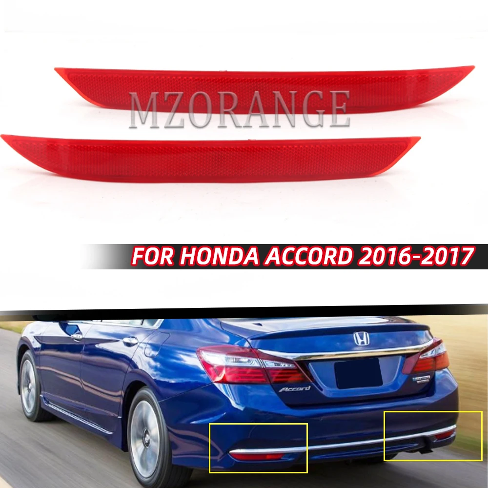 Rear Bumper Rear Bumper Reflector Light For Honda Accord 2016-2017 USA Version Fog Light Red Taillights Car Accessories