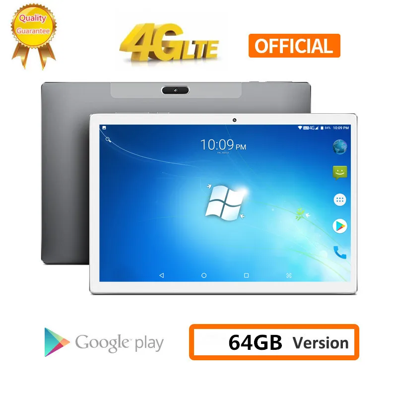 2020 8000 мАч Android 8 0 2.5D экран планшетный ПК 10 1 дюймов 4G LTE телефон ядер ROM 64 Гб планшеты