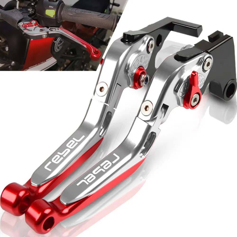 

For HONDA REBEL CMX250C 1996 1997 1998 1999 2000 2001 2002 2003 2004 2005 2006 2007 2008 2009 2010 2011 CNC Brake Clutch Levers