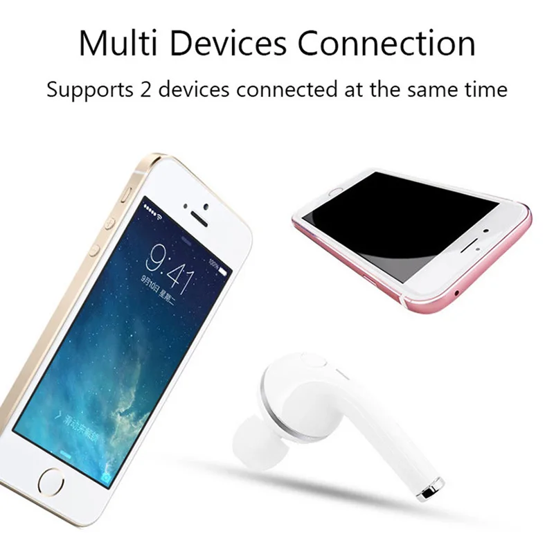 1 шт. беспроводные наушники V1 стерео вкладыши bluetooth одна гарнитура с микрофоном