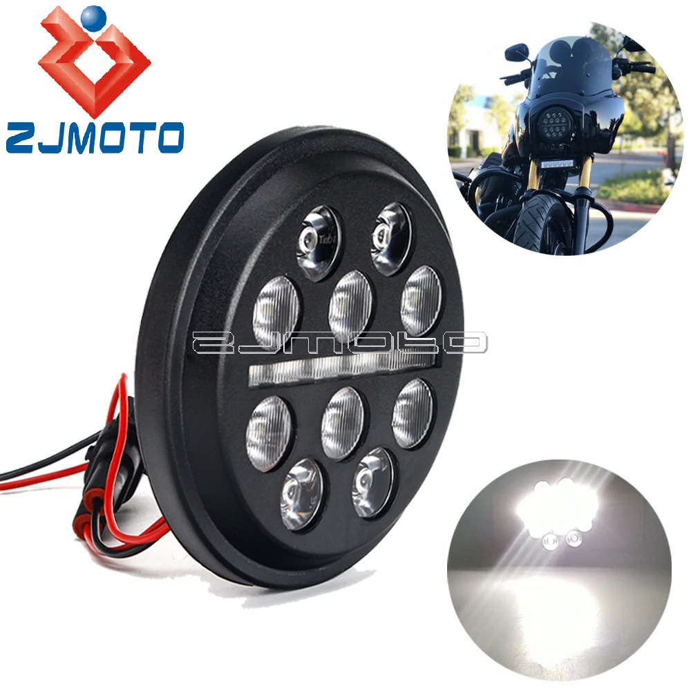 

Фара Налобная светодиодная для мотоцикла, 4,5 дюйма, для Harley Touring Road King Street Glide Ultra Sportster XL XR