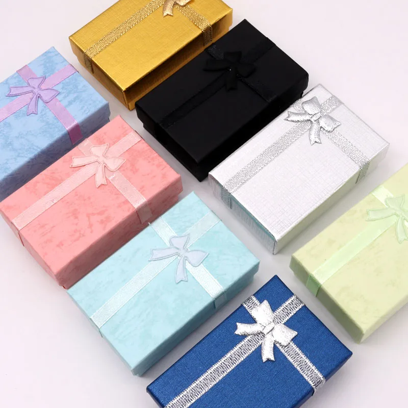 96pcs Silver Packaging Ring Box Jewelry Boxes Accessory Storage Gift 5x8cm Red Display Organizer Container |