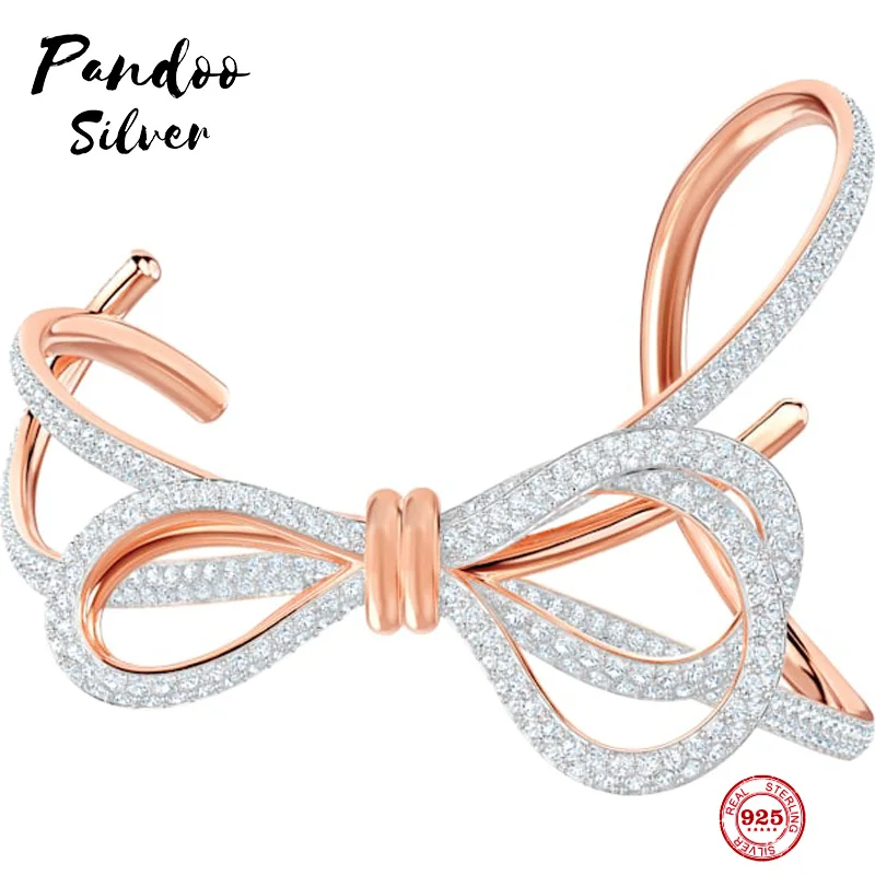 PANDOO модные очаровательные посеребренные оригинальные 1:1 копии романтичный
