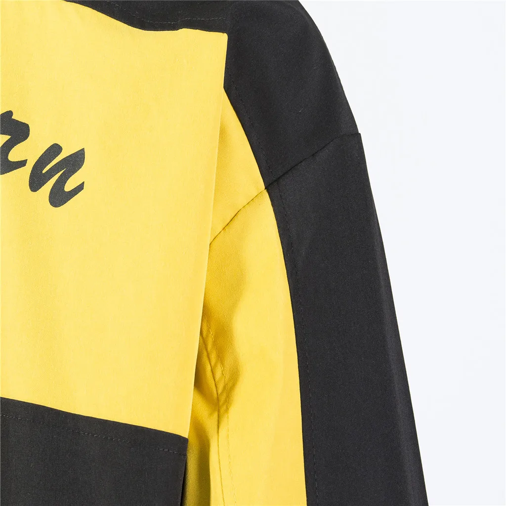 

Vogue Jaqueta Masculina Male Men Shirt Autumn Casual Fashion Patchwork Color Zipper Turn-down Plus Size Jacket Coat