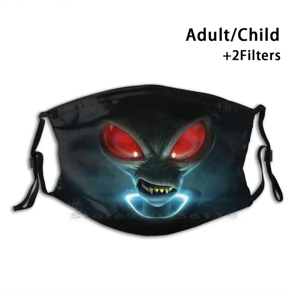 

Destroy All Humans Reusable Mouth Face Mask With Filters Kids Destroy Destroy All Humans Humans Games All Cartoon Robot