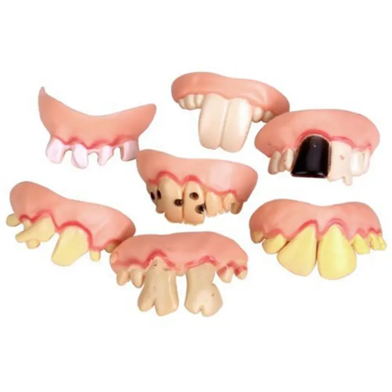 10 шт. вечерние костюмы на Хэллоуин с уродливыми зубами | Дом и сад