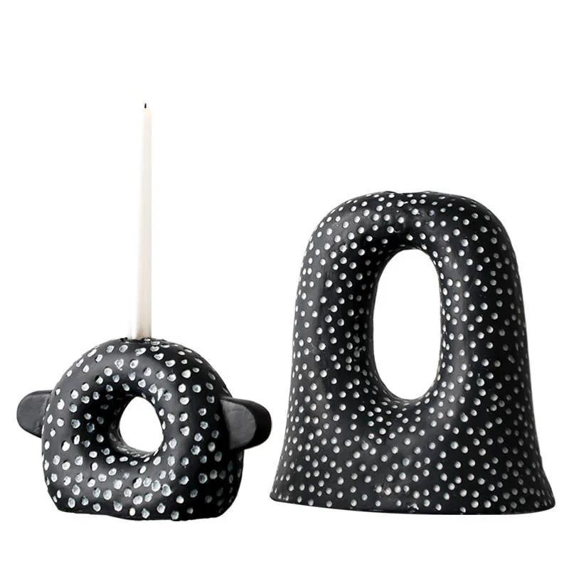 

Роскошная Скандинавская АРКА, ваза с черными пятнами, полимерная ваза для цветов, гидропонное устройство, настольное Европейское украшение...