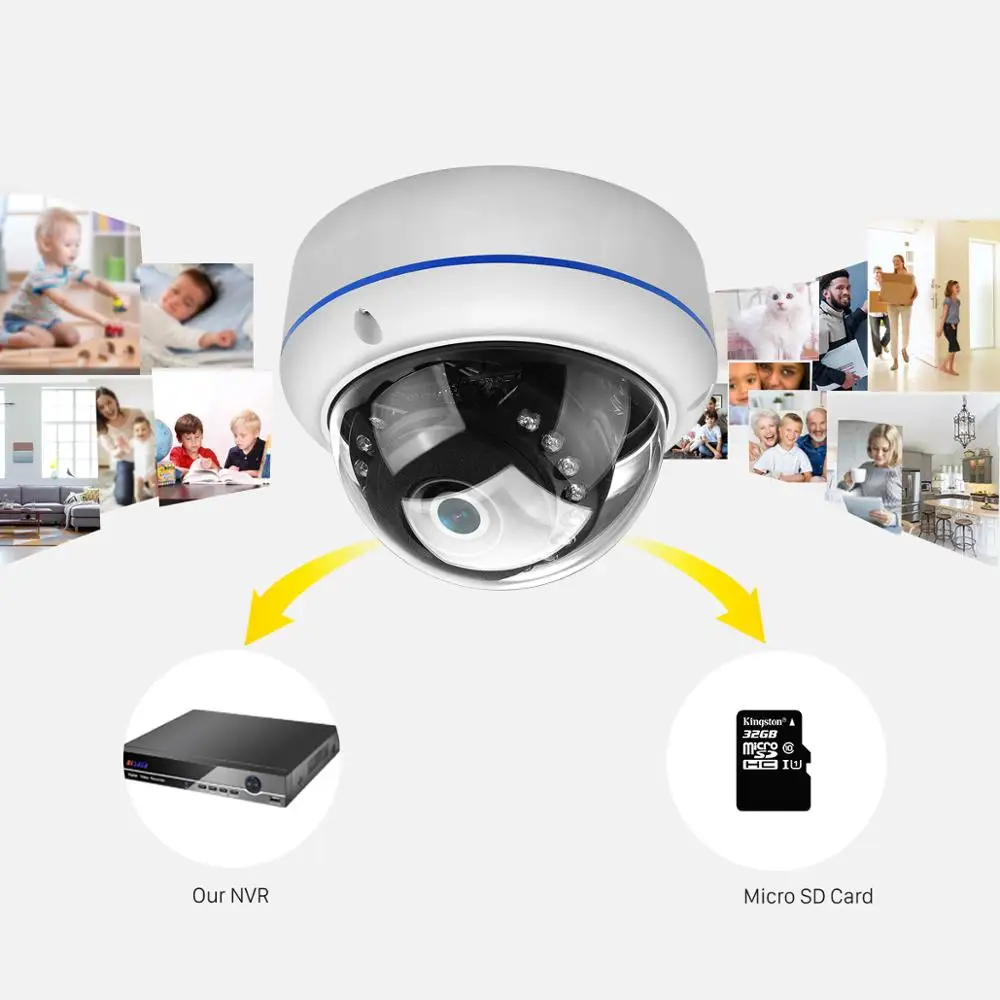 IP-камера BESDER беспроводная 5 МП Wi-Fi металлическая | Безопасность и защита