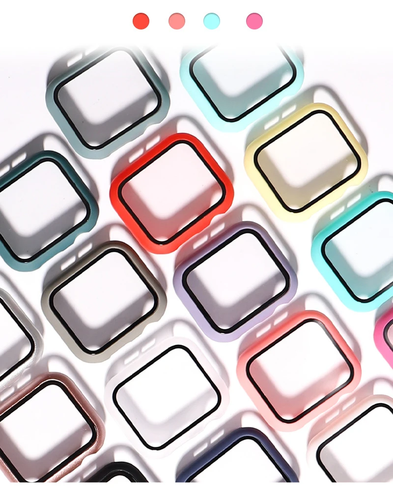 Чехол для часов + Защитная пленка экрана Apple Watch Series 5 4 3 2 40 мм 44 защитная из