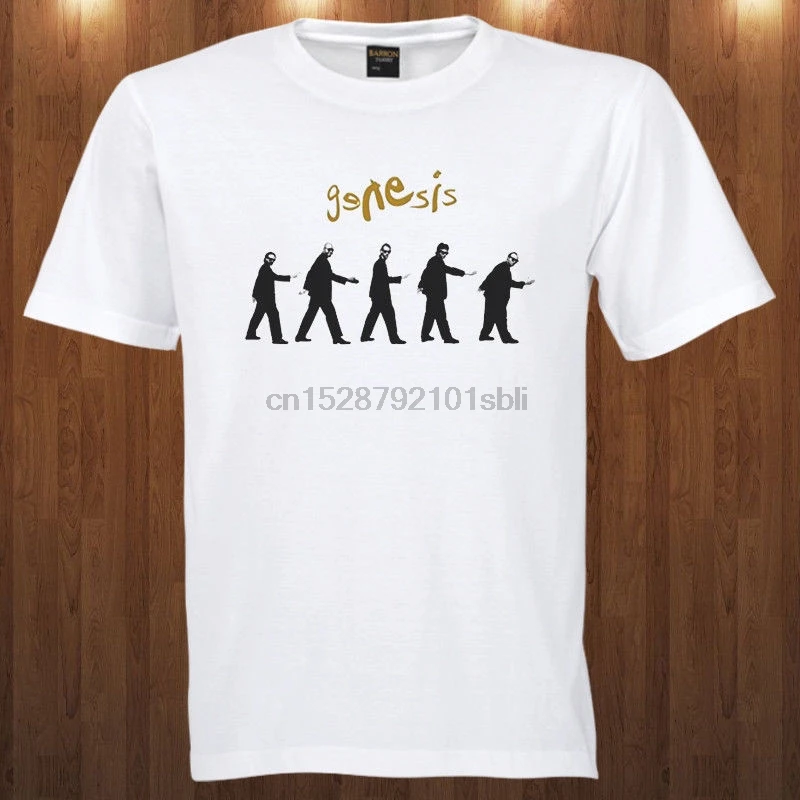 Genesis футболка рок группа S M L XL 2XL 3XL Фил Коллинз сад стены круглый воротник