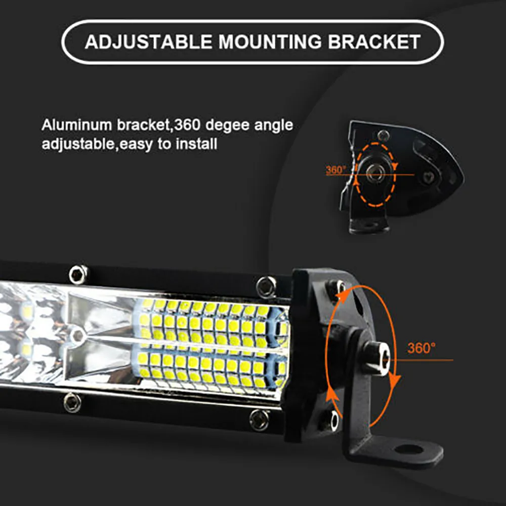 

Parts LED Light Bar Replacement Work Lamp SUV Spot Universal Waterproof 4WD