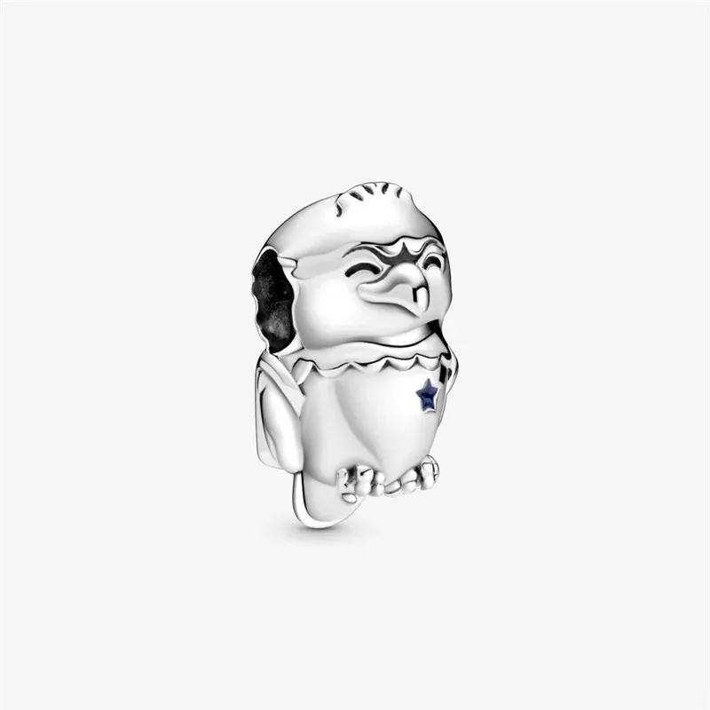 

2020 New 925 Sterling Silver American Bald Eagle Charm Beads Fit Original Pandora Bracelets Brand Jewelry Making Gift wholesale