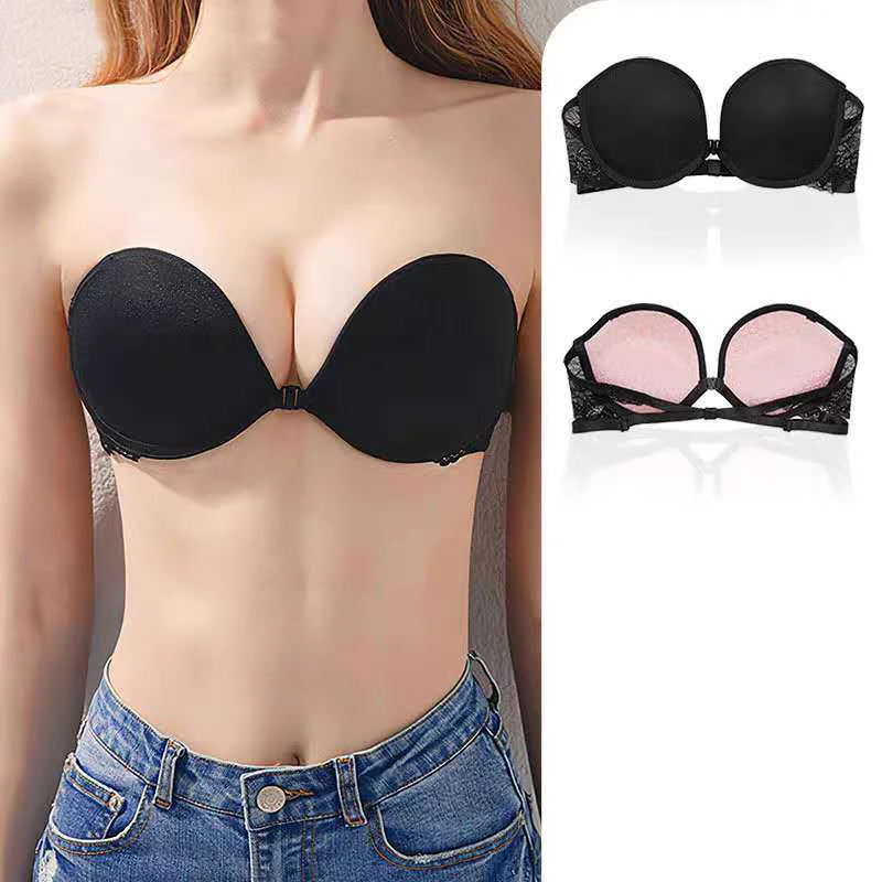 Сексуальный Невидимый бюстгальтер с открытой спиной пуш ап спереди женское