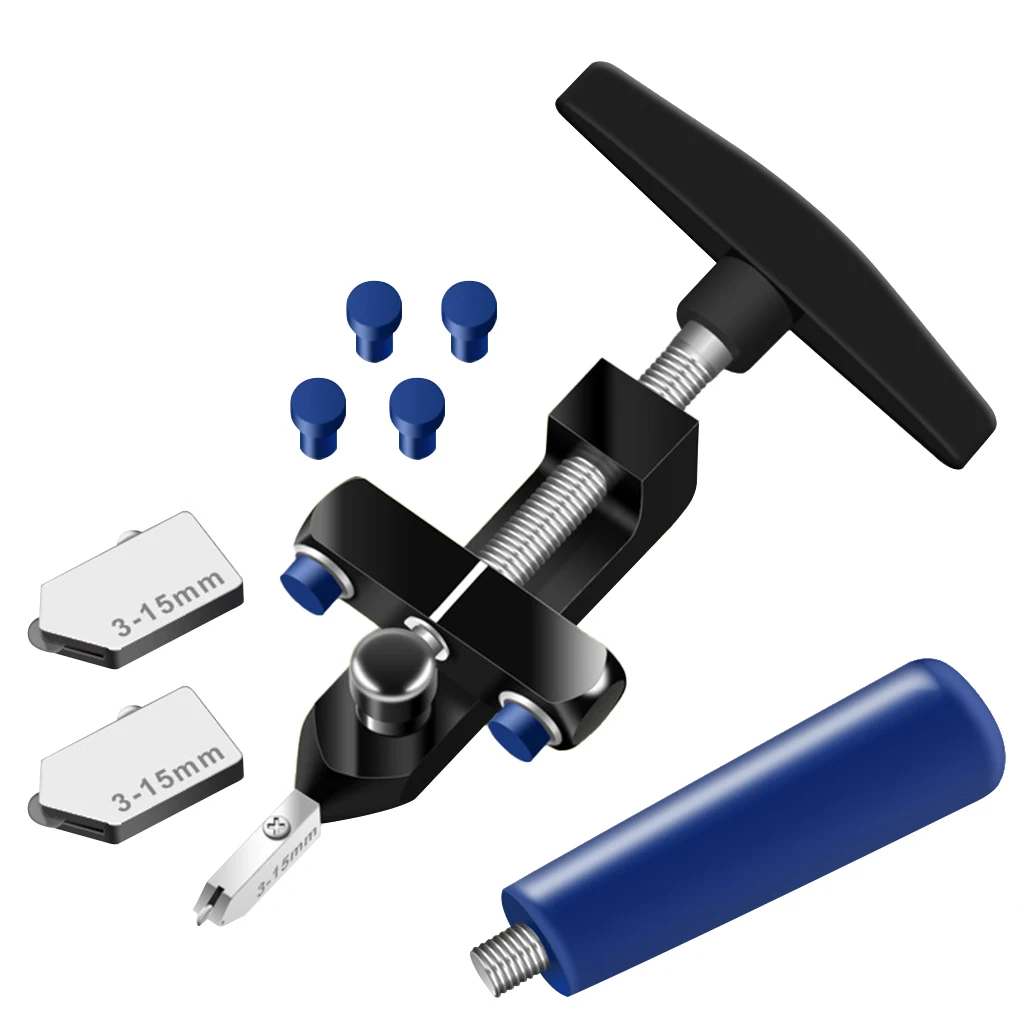 

2 in 1 Glass Ceramic Tile Cutter with Knife Wheel Diamond Roller Aluminum Alloy Glass Cutter Cutting Machine Opener Breaker Tool