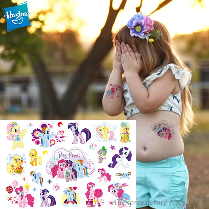 Временная тату наклейка Hasbro из мультфильма Мой Маленький Пони для девочек