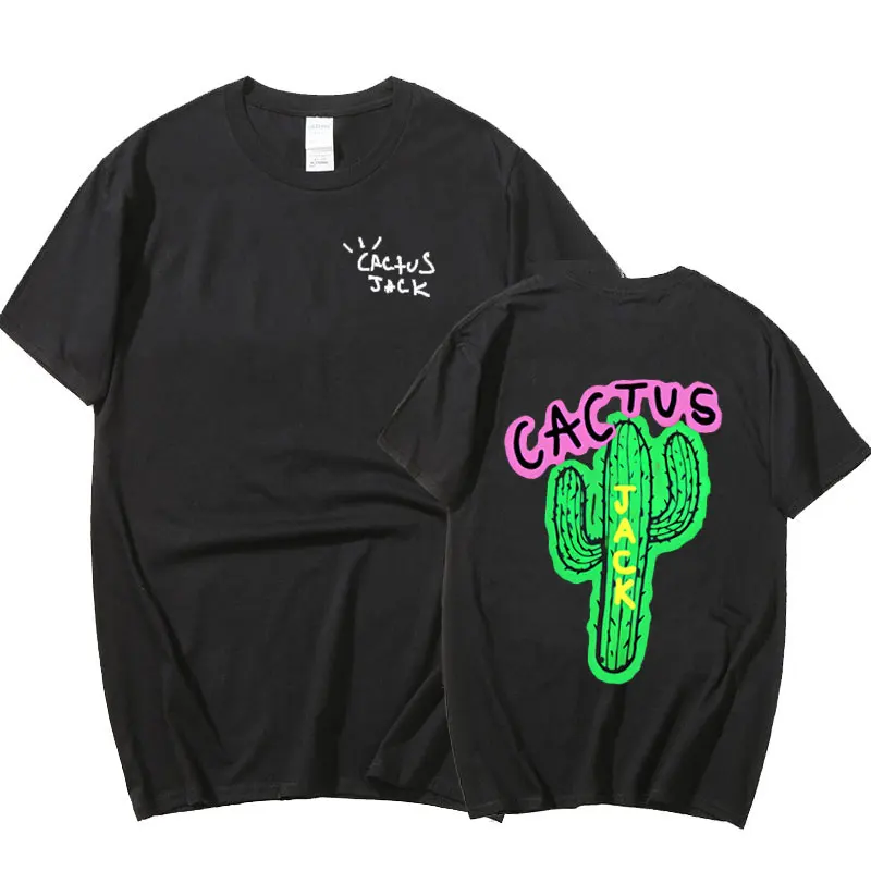 

Travis Scott Cactus Jack Luxury Men's Cotton T-shirt Hip Hop Male Ladies Print Couple Couple Harajuku T-shirt Cactus T-shirt