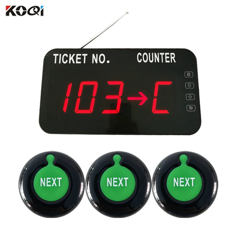433.92mhz Waiting Room Number System Queue Management Show Ticket Counter for Bank Service Center | Компьютеры и офис