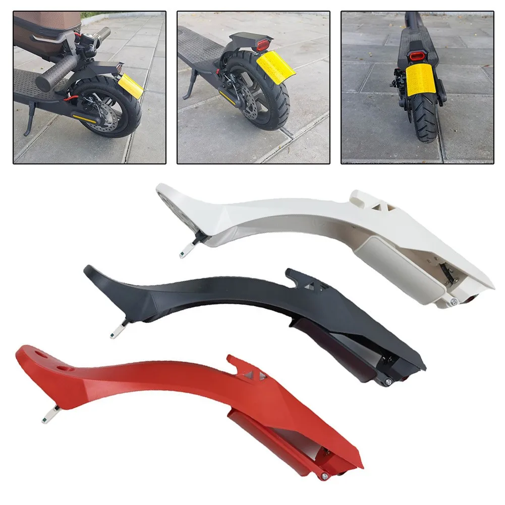 

Rear Fender For XiaoMi Electric Scooter Mudguard With M365 TailLight Crimping Board Lamp License Plate Holder Baffle Screw Plug
