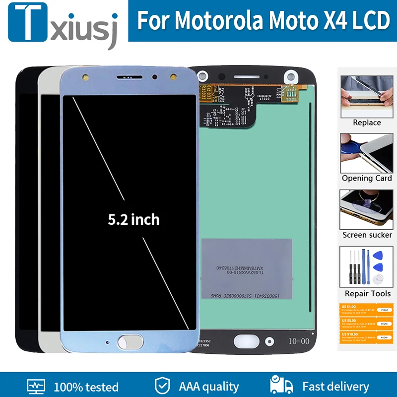 Оригинальный ЖК-экран 5 2 дюйма для Motorola Moto X4 XT1900 -1 3 4 6 7 ЖК-дисплей сенсорный экран