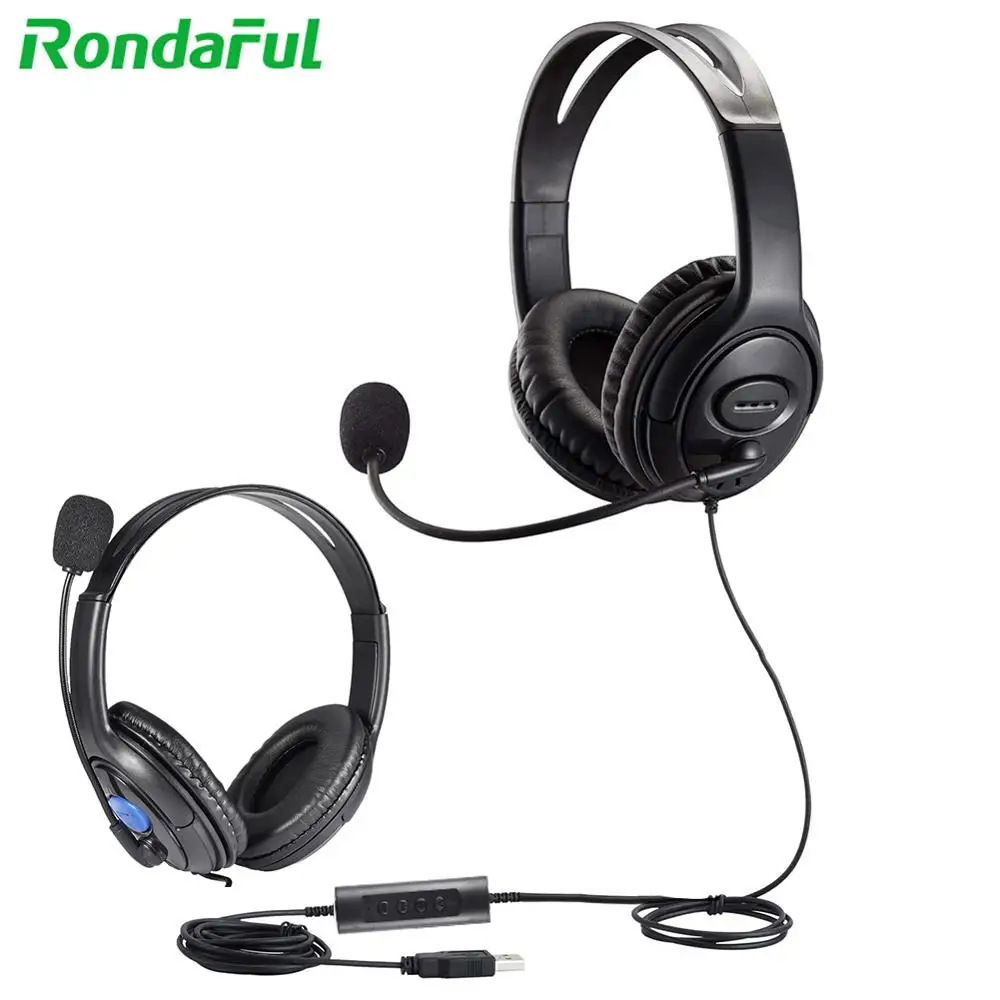 

Call Center USB Headset Telephone Computer Heaphone With Microphone Business Wired Headphones For Computer Laptop PC Hot