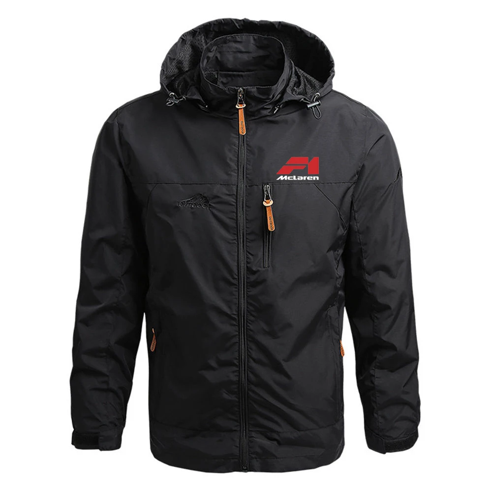 

New McLaren Car Logo Zipper Hooded Style Print Zipper Jacket Hoodie ClassicMen Warm Sweatshirts Cardigan Coats Male