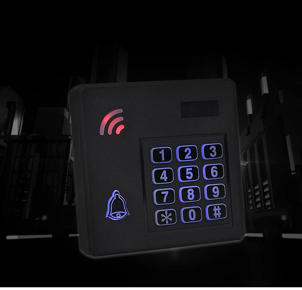 IP68 водонепроницаемая система контроля доступа наружная RFID Клавиатура WG26 контроллер доступа клавиатура непромокаемая 10 EM4100 брелоки для дома