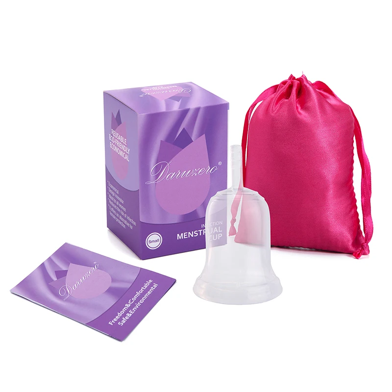 1Pack-Bag-box-White Жидкая медицинская силиконовая менструальная Чашка мягкая Жидкая силиконовая женская гигиеническая менструальная чашка Женская Дамская менструальная чашка - Цвет: 1Pack-Bag-box-White
