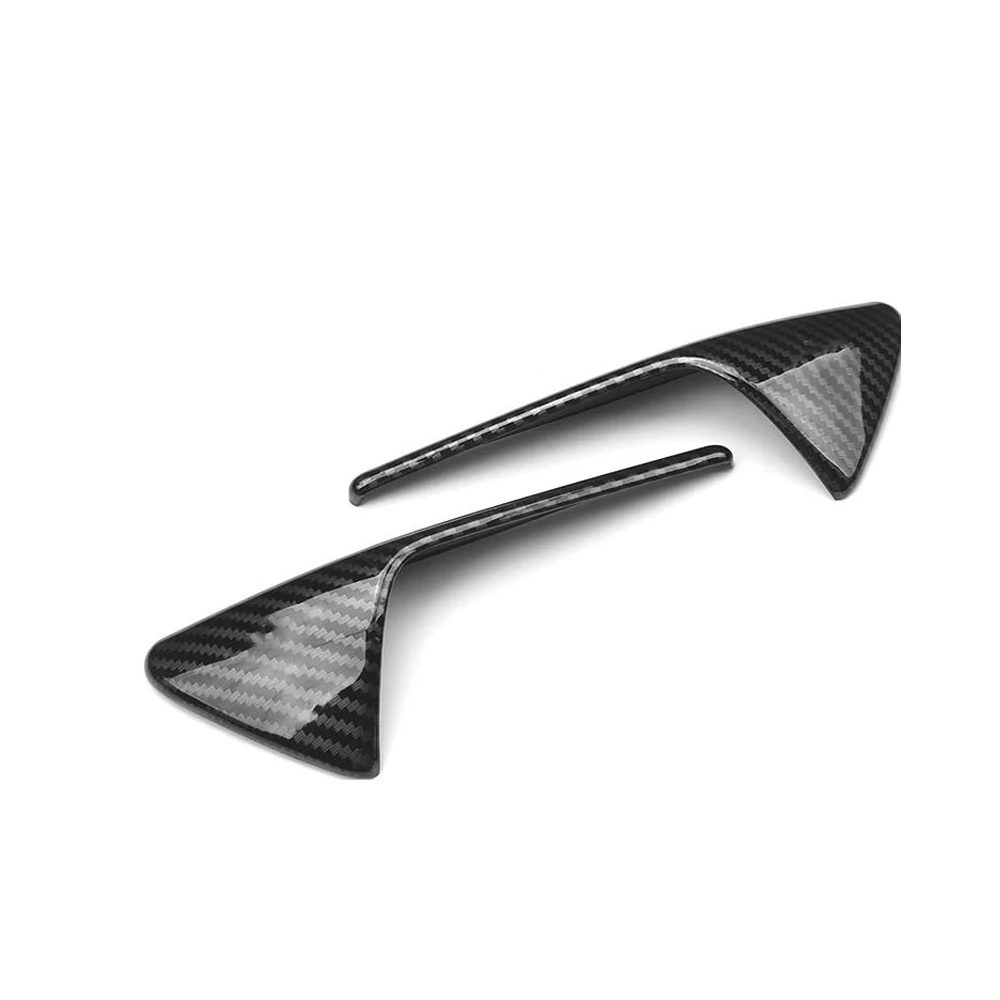 

Car front fender side camera trim sticker for Tesla Model 3 X S 2017-2019 auto camera carbon fiber protection case car stying