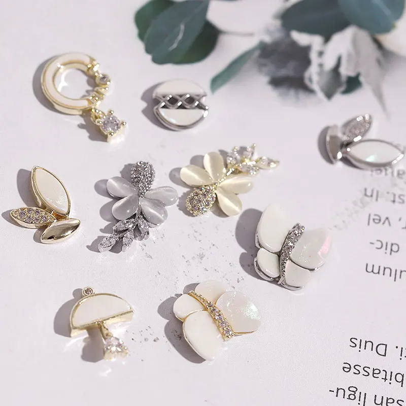 Искусство ногтей из циркона роскошные Подвески в виде цветка маргаритки с