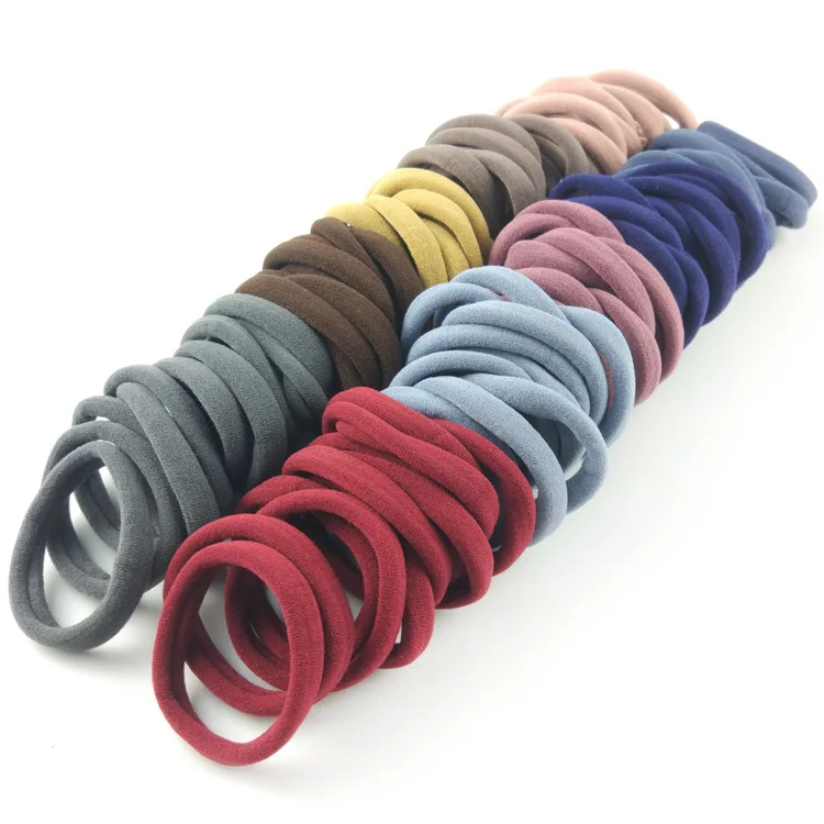 

Seamless Rubber Band Towel Hair Tie Cotton High Stretch Hair Tie Towel Tie Color Seamless Hair Tie Tie