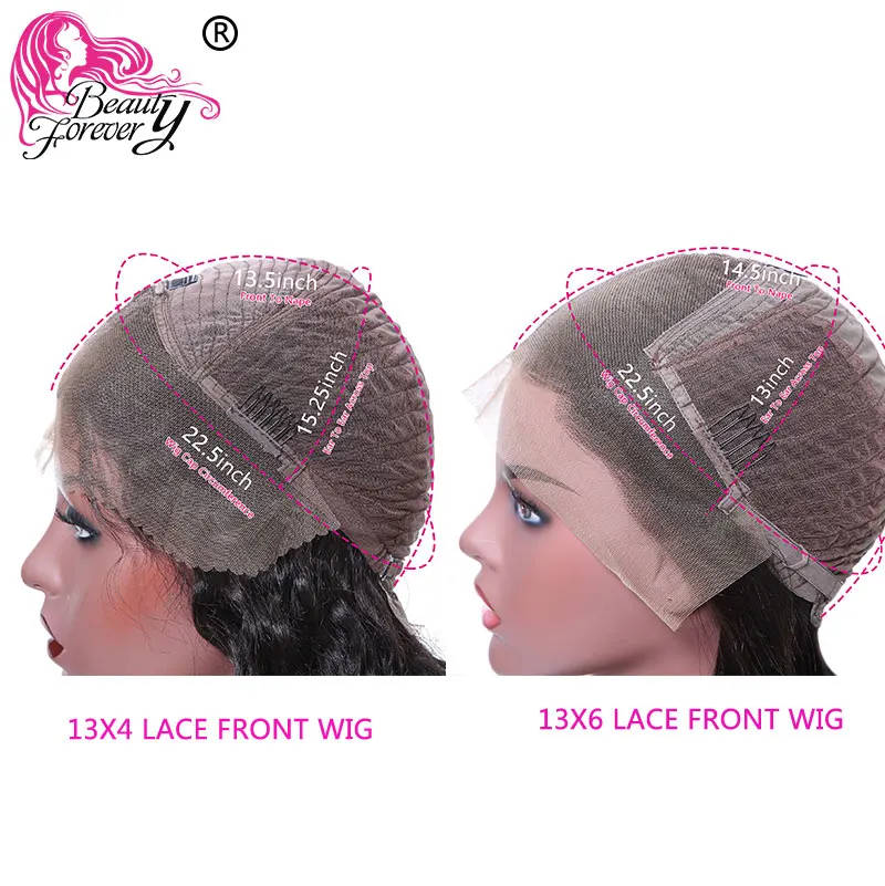 Beauty forever 13*4/6 Remy бразильские прямые волосы боб кружевные передние парики средняя часть с предварительно выщипанной натуральной линией волос 130% 150
