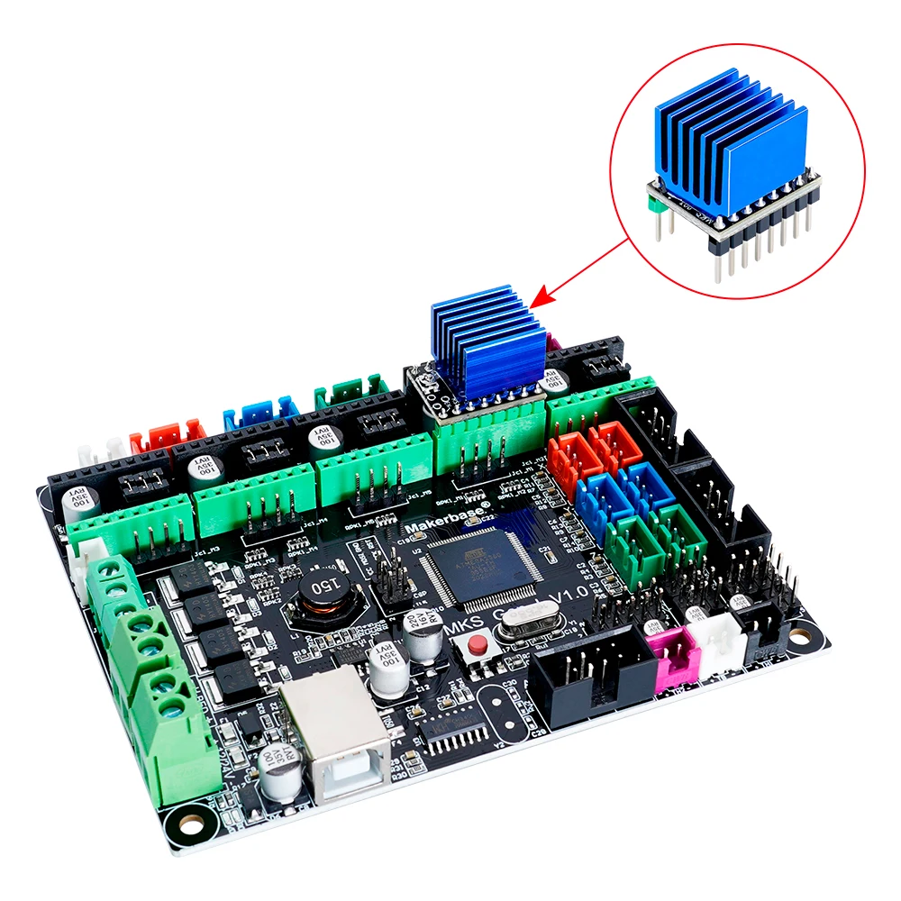 RAMPS Total 5pcs TMC2225 Stepper Motor Driver Replace TMC2208 TMC2209 StepStick 3D Printer Parts Ultra Silent for SGen_L | Компьютеры и