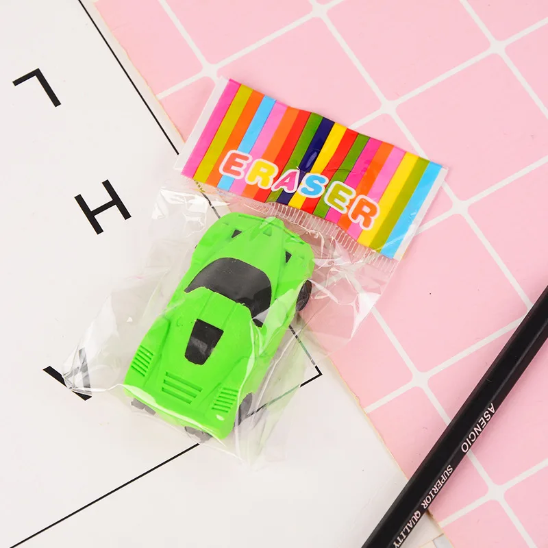 

Children's detachable DIY toy car eraser student campus color eraser 2pcs