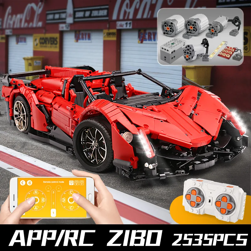 MOULD KING 13079 высокотехнологичные автомобили игрушки совместимые с MOC 10559 APP