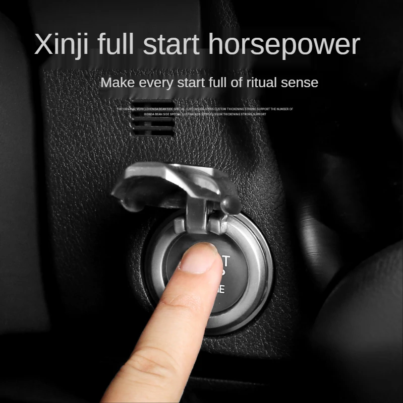 

Car One Button Start Button Switch Decorative Protection Cover Iron Man Interior Starting Ring