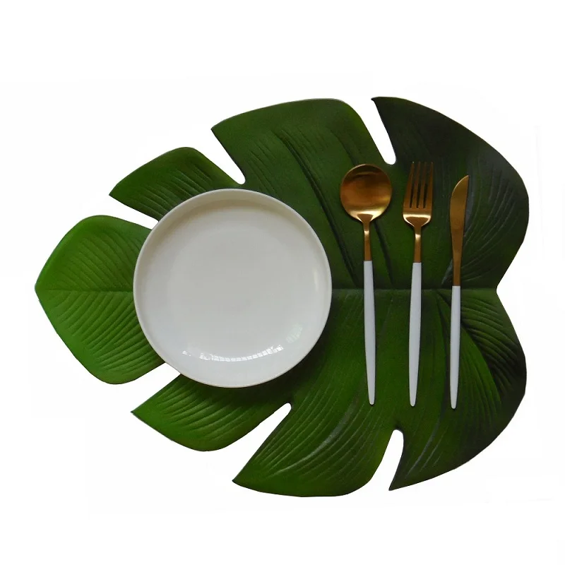 Столовый стол с рисунком листьев лотоса кухонный чайный столик растениями