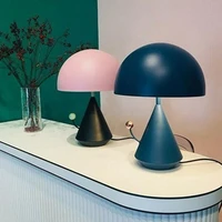 nordic minimalist led table lamp mushroom head desk lamp interior art decor lamp for living room bedroom bedside study home lamp