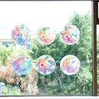 Декоративная наклейка в форме полумесяца, радужная пленка для окон, отражающая наклейка в виде Ловца солнца, самоклеящаяся пленка для радуги, домашний декор