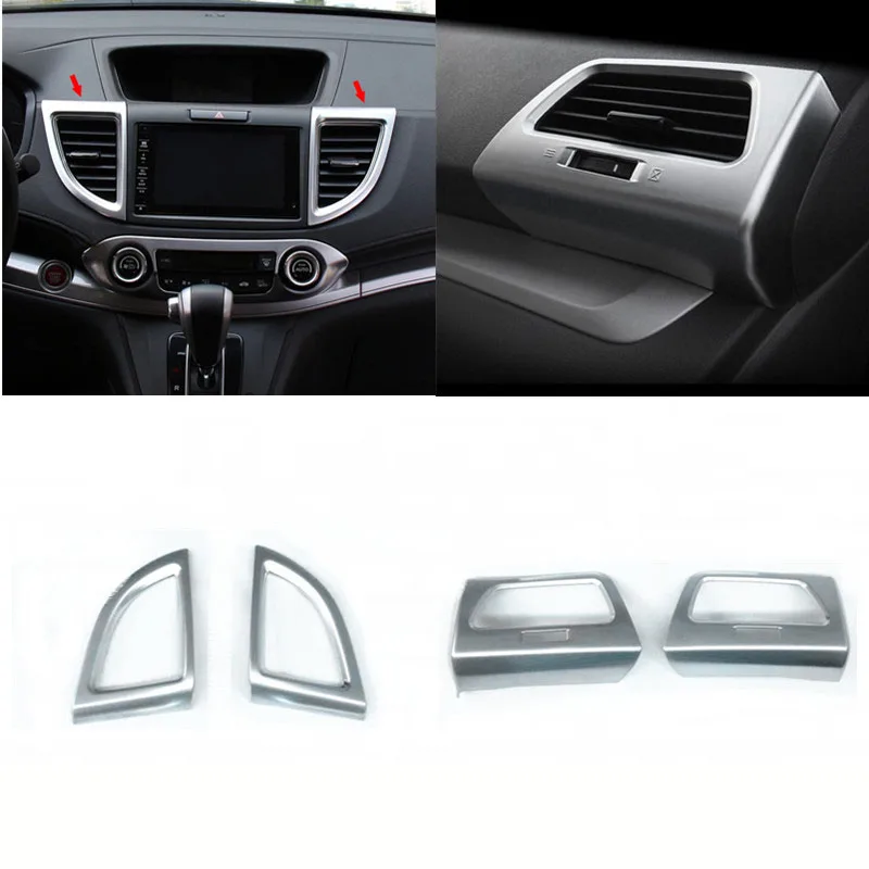 Для Хонда сrv CR-V 2012 2013 2014 2015 2016 ABS Матовый автомобильный Кондиционер воздуха на