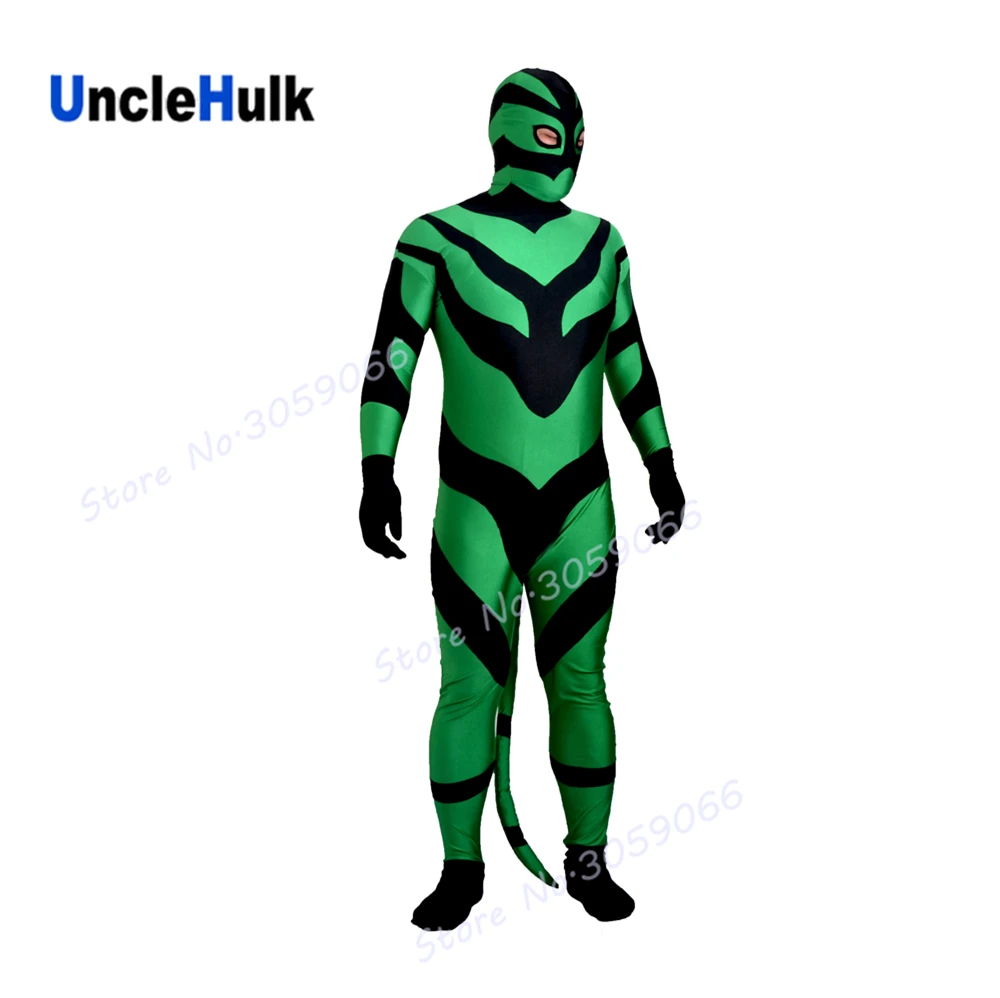 Dyna мужские солдаты из спандекса костюм зентай с хвостом-PR9804 | UncleHulk
