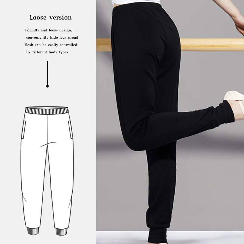 

Womens Stretch Dance Full Length Trouser Jogging Fitness Yoga Pants Girl Harem Slacks sweatpants Loose Shaper Practice Wear