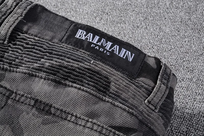 

2021 New Designer BALMAIN Denim Jeans Holes Trousers Pants Biker Jeans HOMME Ripped Jeans COOLGUY Jeans Men Pants 1080