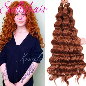 Sallyhair 12 прядей в упаковке, натуральные Синтетические Искусственные косички, волосы блонд, коричневый цвет, волосы для наращивания кос