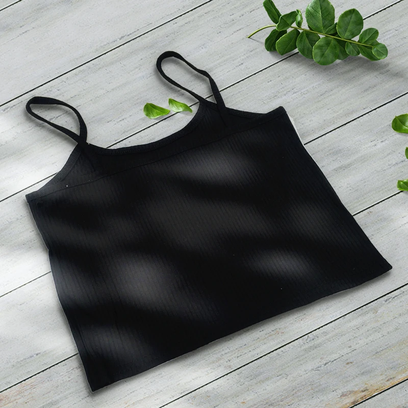 Летний сексуальный женский укороченный топ из 95% хлопка Женский Топ без рукавов