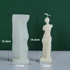 DIY Venus лампы в форме свечи формы для искусства лампы в форме свечи силиконовые формы аромат человека в форме черепа изготовление воска для свечи гипсовая форма ручной работы
