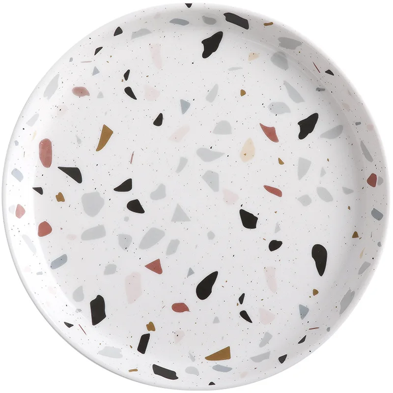 Набор керамических тарелок в скандинавском стиле посуда миска блюдца ложка