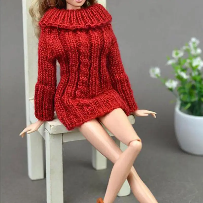 

30cm Dress Up Doll Clothes Accessories Wool Sweater V1W9