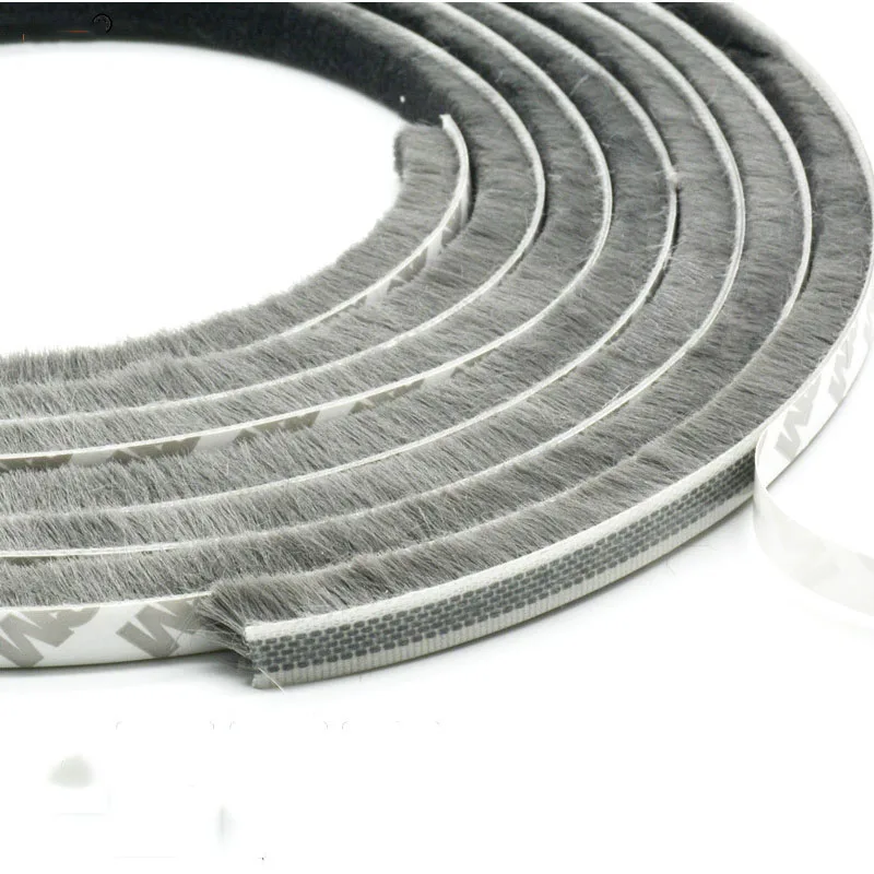 Самоклеящаяся лента щетка для двери 3 метра|Уплотнительные ленты| |